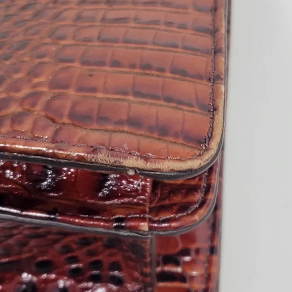 Brahmin Gabriella Rose Gold Provense Satchel Purse. - Picture 9 of 16